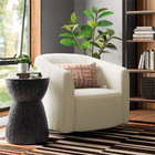 Poltrona Luxo Decorativa Luiza Max Bouclé - Doce Sonho Móveis