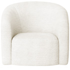 Poltrona Luxo Decorativa Luiza Max Bouclé - Doce Sonho Móveis