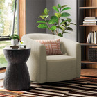 Poltrona Luxo Decorativa Luiza Max Bouclé - Doce Sonho Móveis