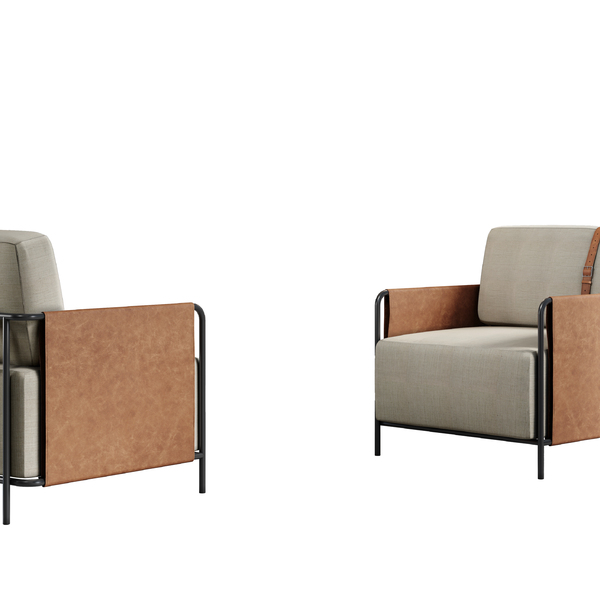 Poltrona Luxo Decorativa M-01 Un.  Bege