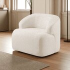 Poltrona Luxo Madeira Maciça Eucalipto Noah Bege Claro