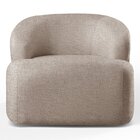 Poltrona Luxo Madeira Maciça Eucalipto Noah Cappuccino