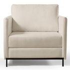 Poltrona Luxo Madeira Maciça Eucalipto Ravi Off White