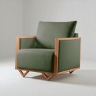 Poltrona Luxo Madeira Maciça Matteo Verde