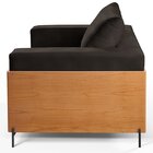 Poltrona Luxo Metal Madeira Maciça Heitor Preto