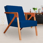 Poltrona Luxo Monalisa Suede Cores - Ds Estofados - Azul Mari