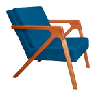 Poltrona Luxo Monalisa Suede Cores - Ds Estofados - Azul Royal