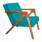 Poltrona Luxo Monalisa Suede Cores - Ds Estofados - Azul Turq