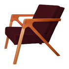 Poltrona Luxo Monalisa Suede Cores - Ds Estofados - Bordô