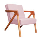 Poltrona Luxo Monalisa Suede Rosa Bebê - Vallisa Decor