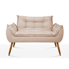 Poltrona Luxo Namoradeira Opala Sala Quarto - Balaqui Decor B