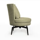 Poltrona Lynn Giratória 82cm X 65cm X 67cm Verde Oliva