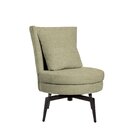 Poltrona Lynn Giratória 82cm X 65cm X 67cm Verde Oliva