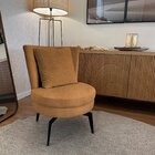 Poltrona Lynn Giratória Mostarda