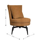 Poltrona Lynn Giratória Mostarda