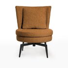 Poltrona Lynn Giratória Mostarda