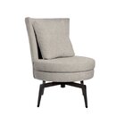 Poltrona Lynn Giratória Prata