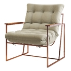 Poltrona M03 Mais Decor Cobre-linho Bege