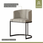 Poltrona M05 Mais Decor Preto-linho Areia