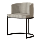 Poltrona M05 Mais Decor Preto-linho Areia