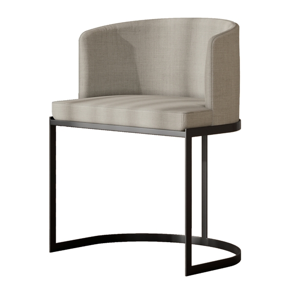 Poltrona M05 Mais Decor Preto-linho Areia