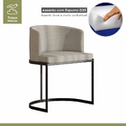 Poltrona M05 Mais Decor Preto-linho Areia