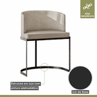 Poltrona M05 Mais Decor Preto-linho Areia