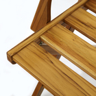 Poltrona Madeira Dobrável Tropicália Teca 90x59cm