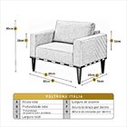 Poltrona Madeira Maciça Bella Luxo Azul