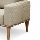 Poltrona Madeira Maciça Bella Luxo Bege