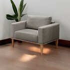 Poltrona Madeira Maciça Bella Luxo Cappuccino