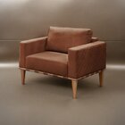 Poltrona Madeira Maciça Bella Luxo Caramelo