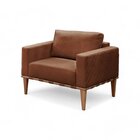 Poltrona Madeira Maciça Bella Luxo Caramelo