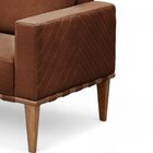 Poltrona Madeira Maciça Bella Luxo Caramelo