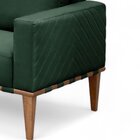 Poltrona Madeira Maciça Bella Luxo Verde