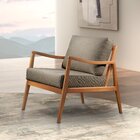 Poltrona Madeira Maciça Giulia Luxo Cappuccino