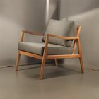 Poltrona Madeira Maciça Giulia Luxo Cappuccino