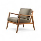 Poltrona Madeira Maciça Giulia Luxo Cappuccino