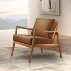 Poltrona Madeira Maciça Giulia Luxo Caramelo