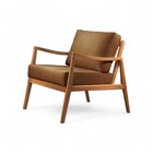 Poltrona Madeira Maciça Giulia Luxo Caramelo