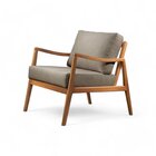 Poltrona Madeira Maciça Giulia Luxo Cinza