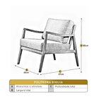 Poltrona Madeira Maciça Giulia Luxo Preto