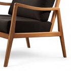 Poltrona Madeira Maciça Giulia Luxo Preto