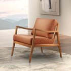 Poltrona Madeira Maciça Giulia Luxo Terracota