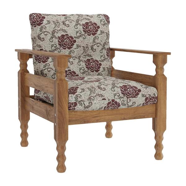 Poltrona Madeira Maciça Liz Multimóveis Vcr7003