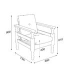 Poltrona Madeira Maciça Liz Multimóveis Vcr7003