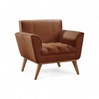 Poltrona Madeira Maciça Lyz Luxo Caramelo