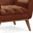 Poltrona Madeira Maciça Lyz Luxo Caramelo