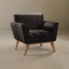 Poltrona Madeira Maciça Lyz Luxo Preto