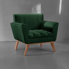 Poltrona Madeira Maciça Lyz Luxo Verde